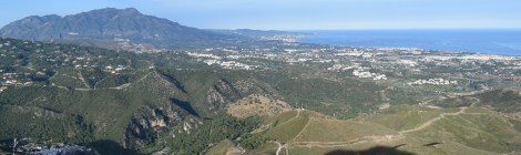 Sierra Blanca y costa de Marbella desde Benahavís